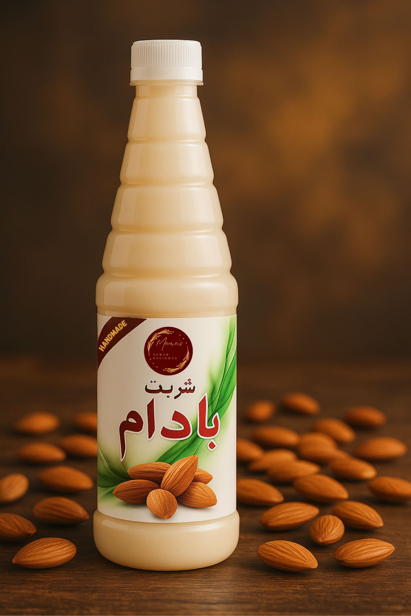 HOMEMADE KHALIS BADAM SHARBAT IN 1 LITRE BOTTLE