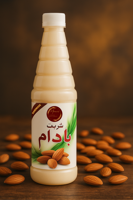 HOMEMADE KHALIS BADAM SHARBAT IN 1 LITRE BOTTLE