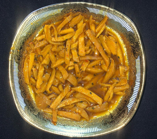Homemade Adrak Achar in Jar Box