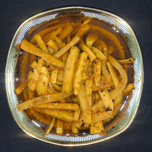 Homemade Sohanjna Mooli Achar in Jar Box